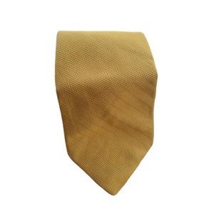 ROBERT TALBOTT Wavy Gold Tie Necktie 100% Silk Made In USA
